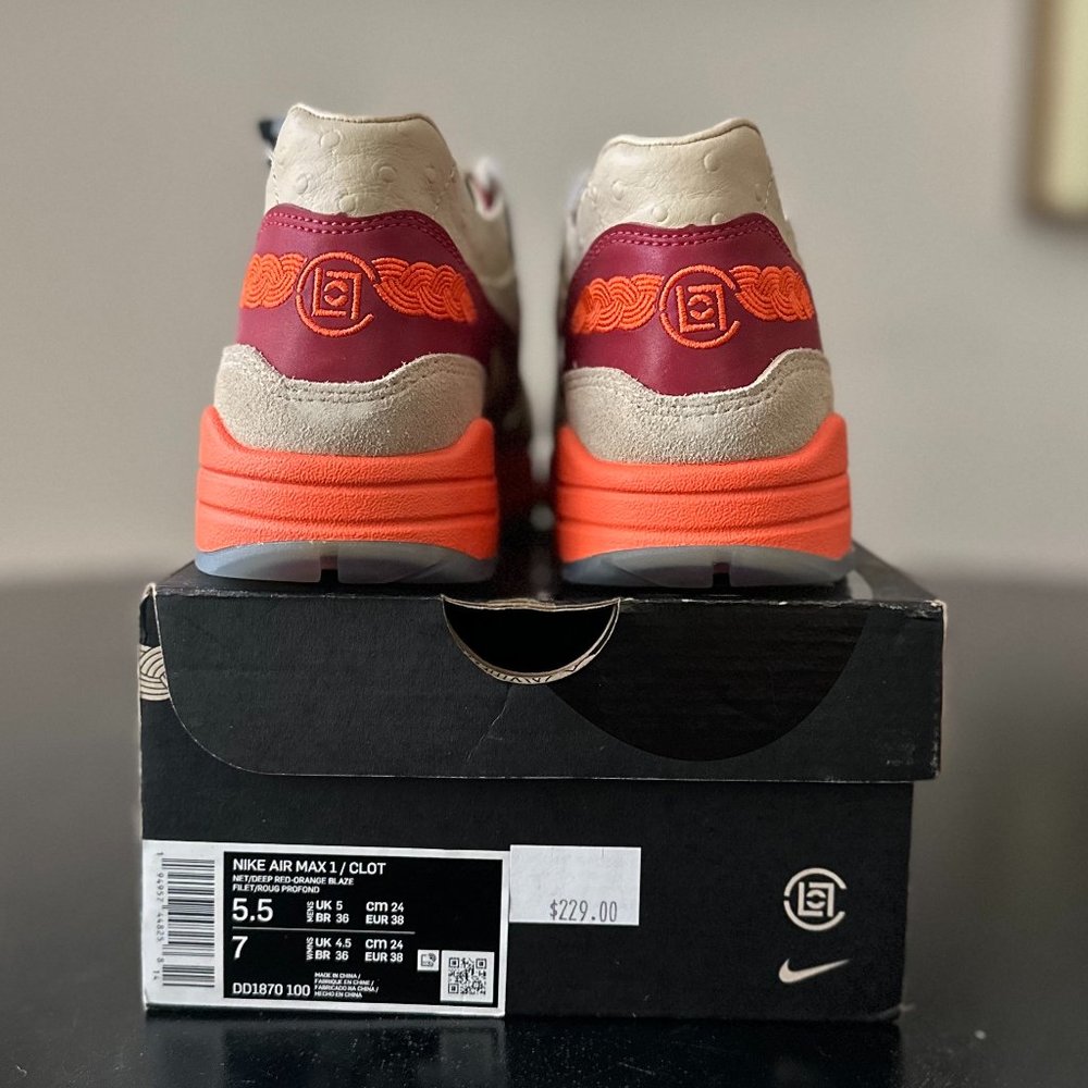 Nike CLOT x Air Max 1 'Kiss of Death' 2021 - Picture 16 of 16
